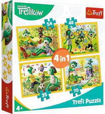 Zdjęcie Trefl Puzzle 4w1 Wspólne zabawy Treflików 34358 - Pniewy