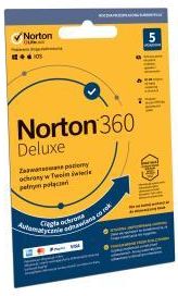 Symantec Subskrypcja Norton 360 Deluxe 50GB (5 urządzeń / 1 rok) (PLPIN11390009)