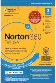 Norton Subskrypcja Norton 360 Deluxe 25GB (3 urządzenia / 1 rok) (PLPIN11390011)