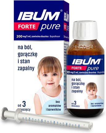 IBUM FORTE PURE 200 mg/5 ml na ból i gorączkę dla dzieci zawiesina 100 g