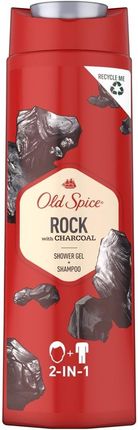 Old Spice Żel Pod Prysznic I Szampon Do Włosów Dla Mężczyzn Rock With Charcoal Shower Gel + Shampoo 400ml