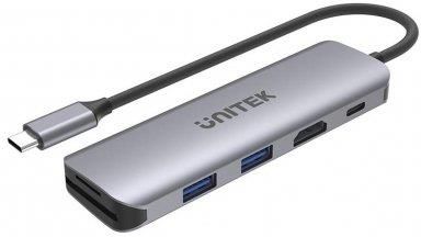 Unitek USB-C - 2x USB 3.1, HDMI, SD, PD 100W (H1107D)