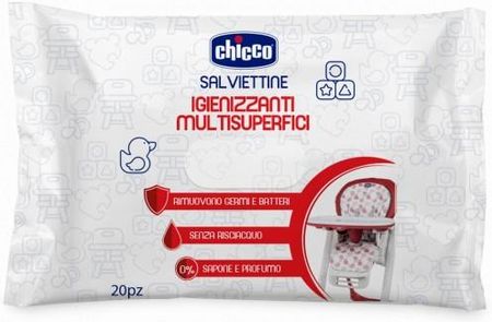 Chicco Chusteczki Antybakteryjne Do Czyszczenia Powierzchni 20Szt. 9118