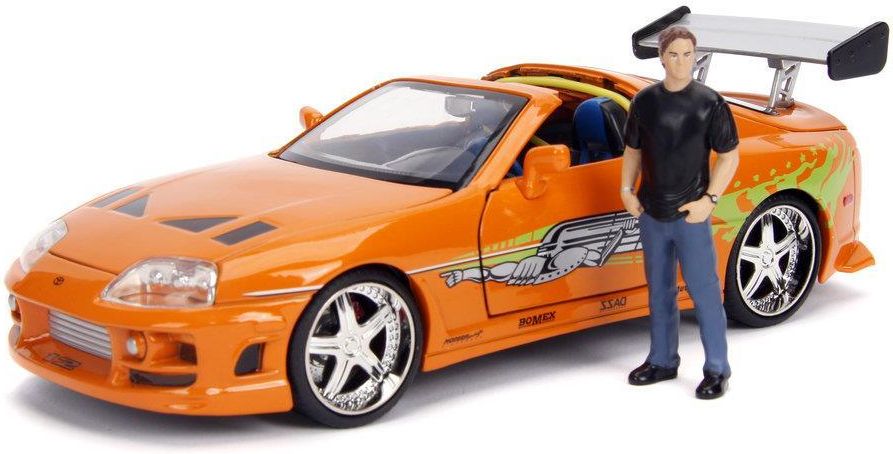ミニカー JADA FAST&FURIOUS Brian's TOYOTA SUPRA JADA FAST AND FURIOUS BRIAN'S TOYOTA SUPRA BIAŁY 1:24 NOWY