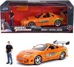 Zdjęcie Jada Fast&Furious Szybcy i wściekli Toyota Supra 1995 i figurka Brian O'Conner 3205001 - Tychy