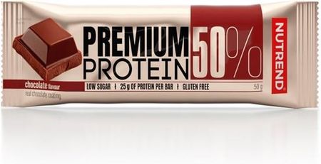 Nutrend Premium Protein 50% Baton Białkowy Chocolate 50G