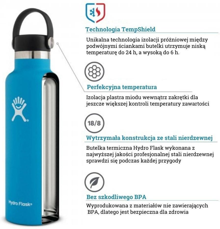 Termos Hydro Flask Wide Mouth 2.0 Flex Cap 946 ml pacific - niebieski vsco