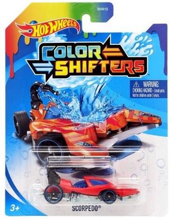 Hot Wheels Samochodzik Zmieniający Kolor Color Shifters - Scorpedo (BHR15/GKC20)