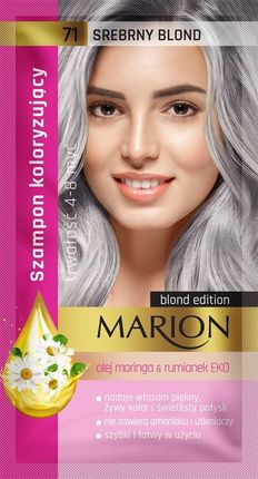 MARION Szampon koloryzujący 4-8 myć 71 Srebrny blond