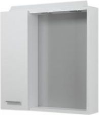 Aqualine Zoja Keramia Fresh Szafka Z Lustremm I Ośw. Halogen. 60X60X14Cm Biała Lewa