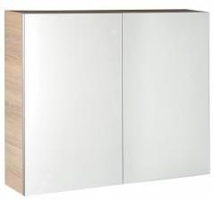 Aqualine Vega Szafka Z Lustrem 80X70X18Cm Dąb Platin