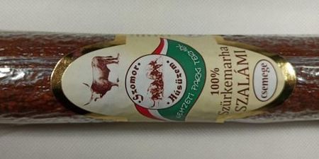 Szürkemarha 100% Os Csemege Szalámi Faggyúval Salami Łagodne Z Szarego Bydła 100% Z Łojem Wołowym 800G