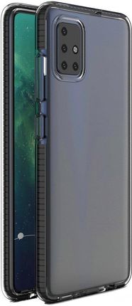 Hurtel Spring Case pokrowiec żelowe etui z kolorową ramką do Xiaomi Redmi Note 9 Pro / Redmi Note 9S Czarny