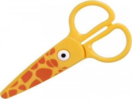 Nożyczki Strigo Plastikowe Dla Dzieci Zwierzątka Żółty
