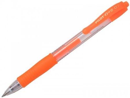 Długopis automatyczny Pilot G2 neonowy pomarańczowy