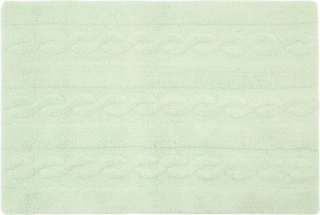 Lorena Canals Dywan bawełniany do prania w pralce Trenzas Soft Mint Small 80 x 120 cm - odcienie zieleni \ 80x120 cm