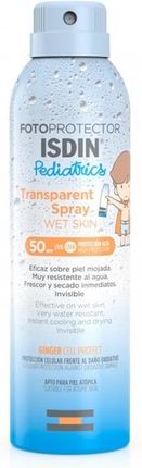 Urgo Polfa Isdin Fotoprotector Pediatrics przezroczysty spray do mokrej skóry od 3 lat SPF50 250ml