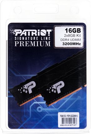Pamięć RAM Patriot Premium Black 16GB (2x8GB) DDR4 3200MHz