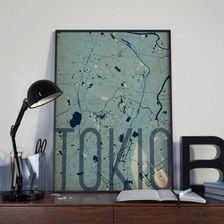 PLAKAT, TOKIO - ARTYSTYCZNA MAPA - Plakaty handmade