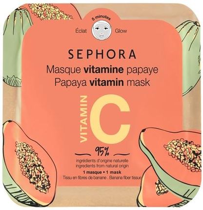 SEPHORA COLLECTION Vitamin Mask Witaminowa maseczka w płachcie PAPAYE