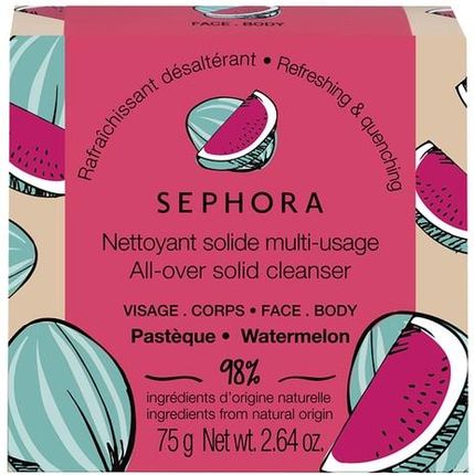 SEPHORA COLLECTION All over solid cleanser Mydło w kostce Arbuz