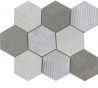 Lantic Colonial World Hexagon Texture Grey 30,5X26,5