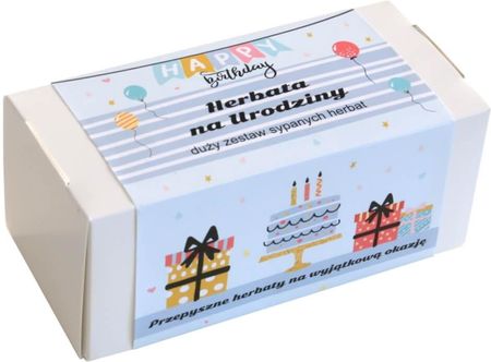 Cup&You Box Z Herbatą Na Urodziny 19x5g + 8g Prezent na Urodziny Upominek Dla Bliskiej Osoby Herbata Sypana Herbata Urodzinowa
