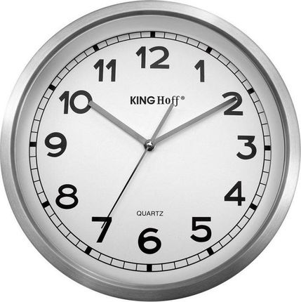 Kinghoff Zegar Ścienny Stalowy 30Cm Mechanizm Płynący (Kh5025)