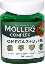 Zdjęcie Moller's Complex, Omega-3 + wit.D3, 60kaps. - Nowe