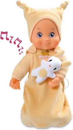 Smoby Mini Kiss Baby Bambola 27 Cm Con Pigiama - Morbida In Tessuto, Bacia La Pancia, Giocattolo Per Bambine Da 12 Mesi - 3