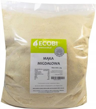 Mąka Migdałowa 5kg Mielone Migdały od Ecobi