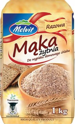 Mąka żytnia razowa Melvit 1kg