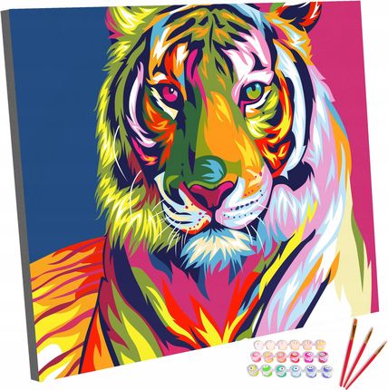 Zestaw Obraz Malowanie Po Numerach Tygrys 40x50 cm