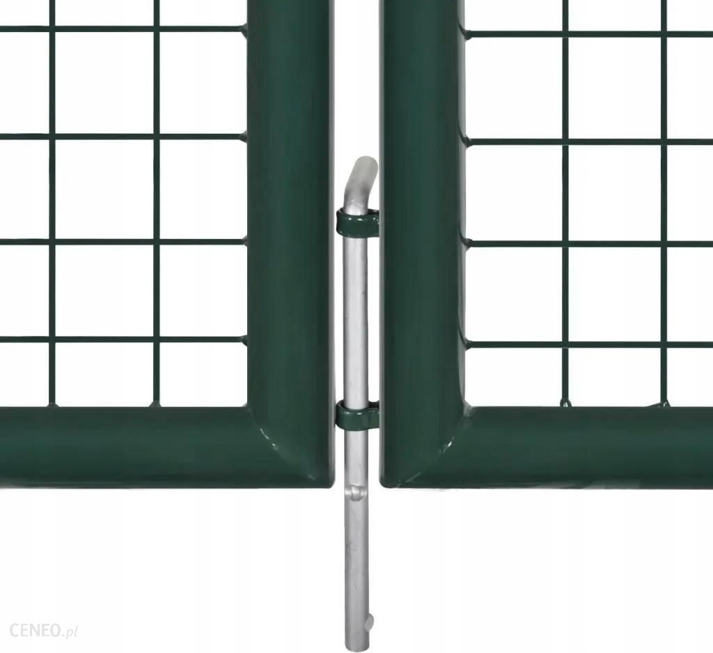 Brama Ogrodzeniowa Stalowa 306x150 cm Zielona