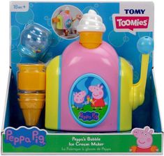 Tomy Świnka Peppa, zabawka do kąpieli Fabryka piany E73108 - Zabawki do kąpieli