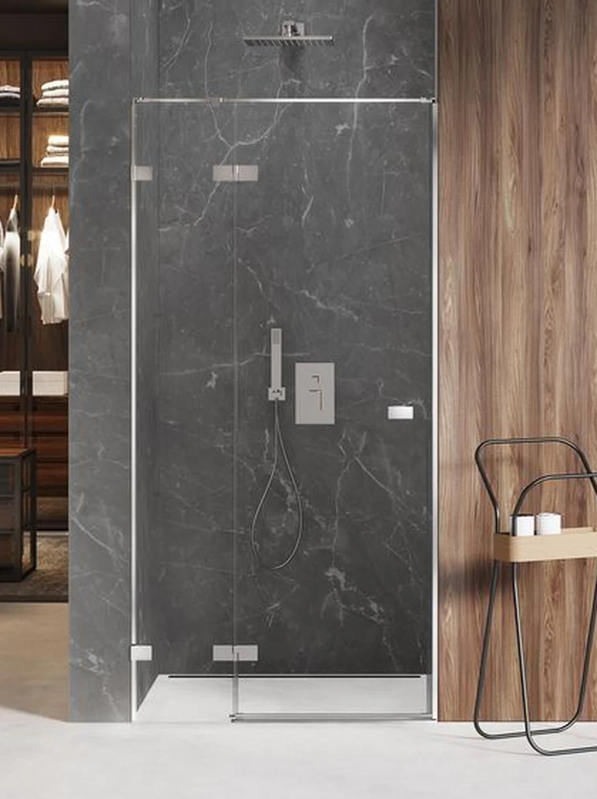 Drzwi prysznicowe New Trendy Avexa 90Cm Lewe Szkło Czyste (ExK1443