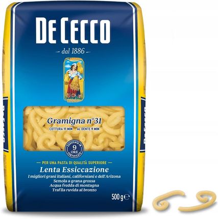 Makarongramigna n° 31 De Cecco 500G