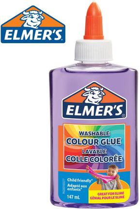 Elmers półprzezroczysty kolorowy klej PVA fioletowy 147ml do Slime