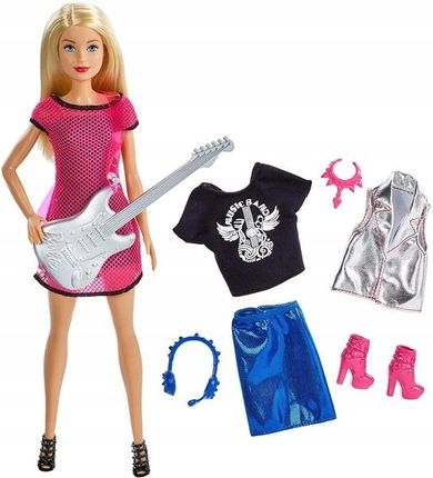 Barbie Lalka Rockstar Muzyczna Kariera Ubranka GDJ34