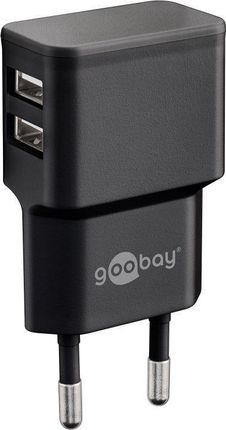 Goobay 2x USB 2,4A Czarny