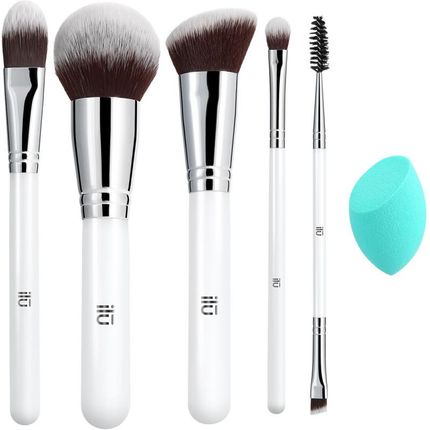Tools For Beauty T4B Ilū Everyday Essentials 6Częściowy Zestaw Pędzli Do Makijażu Z Gąbką