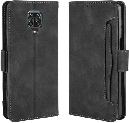 Xgsm Etui Wallet do Xiaomi Redmi Note 9S/9 Pro/9 Pro Max Card Slot Black Czarny