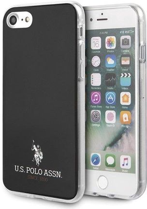U.S. Polo Assn. iPhone 7/8/SE 2020 czarny/black Shiny (USHCI8TPUBK)