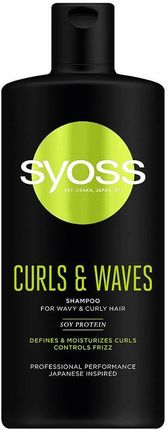 Syoss Curls & Waves Shampoo Szampon Do Włosów Falowanych I Kręconych 440 ml