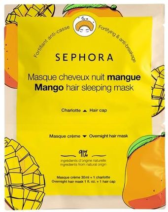 Sephora Collection Maska Do Włosów Na Noc Kremowa Maska I Czepek Na Włosy Masq Cheveux Nuit20 Mangue