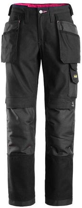 Snickers Workwear 3714 Spodnie Canvas+ czarny - DAMSKIE - 