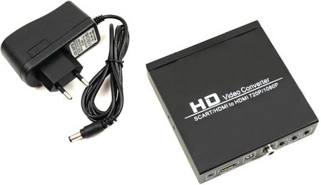 GAT ADAPTER KONWERTER SCART HDMI HDMI AUDIO COAXIAL CZARNY (00047E6)