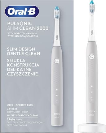 Szczoteczka elektryczna Oral-B Pulsonic Slim Clean 2000 Szary