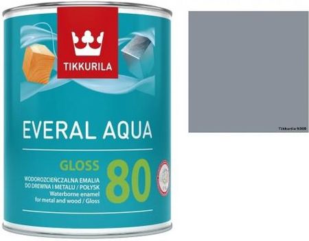 Tikkurila Everal Aqua Gloss [80 0,9L Połysk N500