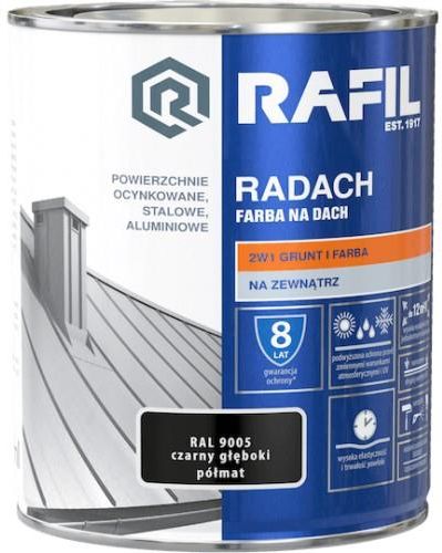 Rafil Radach Farba Na Dach 0,75L RAL9005